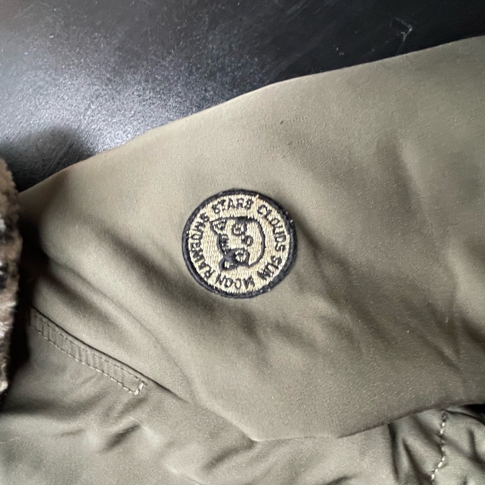 Girls H&M Olive Green Hooded Winter Jacket 3-4 years - Picture 3 of 8